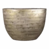 Bloempot Steef Ovaal - L50 X B20 X H36cm - Industrieel Goud