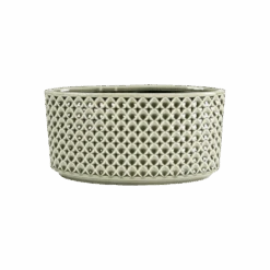 Bloempot Thies Ovaal - L26 X B12 X H13cm - Olijf Groen