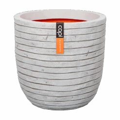 Capi Bloempot Bol Nature Row NL - D35 X H34cm - Ivoor