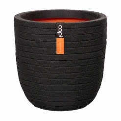 Capi Bloempot Bol Nature Row NL - D43 X H41cm - Zwart