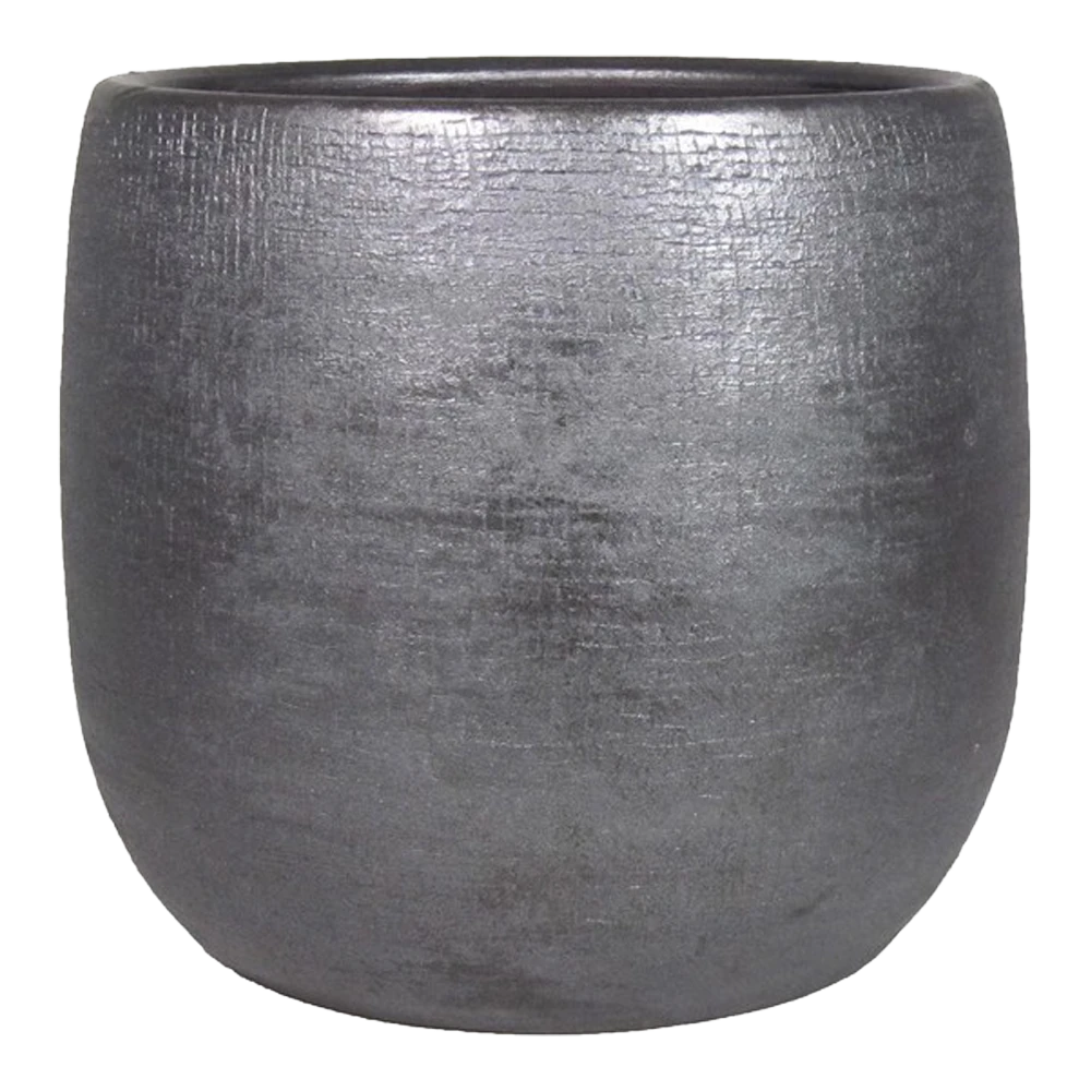 Bloempot Mira - D29 X H27cm - Antraciet 3 Bloempot Mira - D29 X H27cm - Antraciet