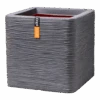 Capi Plantenbak Vierkant Nature Rib NL - L40 X B40 X H40cm - Donkergrijs -Pokon Winkel pot vierkant rib nl donkergrijs plantenbak 1 5 1