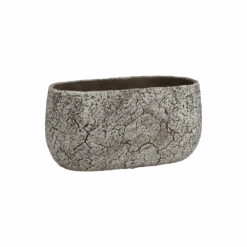 Bloempot Thomas Ovaal - L24 X B14 X H12cm - Off White