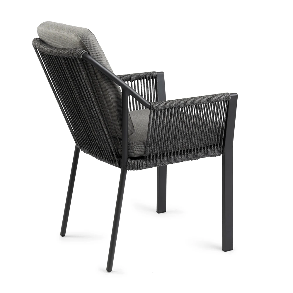 Tuinstoel Liv - Dining Stoel - Charcoal 4 Tuinstoel Liv - Dining Stoel - Charcoal - Afbeelding 2