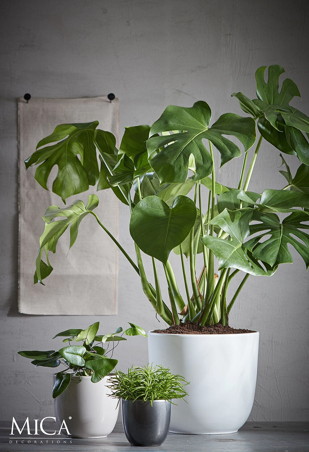 Bloempot Tusca - D39 X H34.5cm - Wit 4 Bloempot Tusca - D39 X H34.5cm - Wit - Afbeelding 2