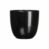 Bloempot Tusca - D25 X H23cm - Zwart 2 Bloempot Tusca - D25 X H23cm - Zwart -Pokon Winkel tusca pot rond zwart h23xd25cm bloempot 1 4