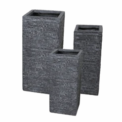 Plantenbak Utah Cubihi - L23 X B23 X H50cm - Donkergrijs 5 Plantenbak Utah Cubihi - L23 X B23 X H50cm - Donkergrijs -Pokon Winkel utah cubihi graphite w23h50 plantenbak 6 4