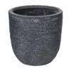 Bloempot Utah Egg - D27 X H26cm - Donkergrijs -Pokon Winkel utah egg pot graphite d27h26 bloempot 1 4