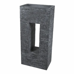 Plantenbak Utah Partition Window - L45 X B27 X H96cm - Donkergrijs