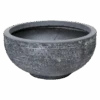 Plantenschaal Utah - D36 X H16.5cm - Donkergrijs -Pokon Winkel utah round bowl graphite d36h165 schaal 1 4