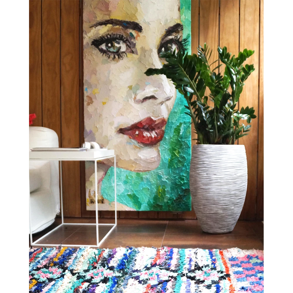 Capi Bloempot Hoog Nature Elegant Deluxe Rib NL - D56 X H84cm - Ivoor - Afbeelding 2