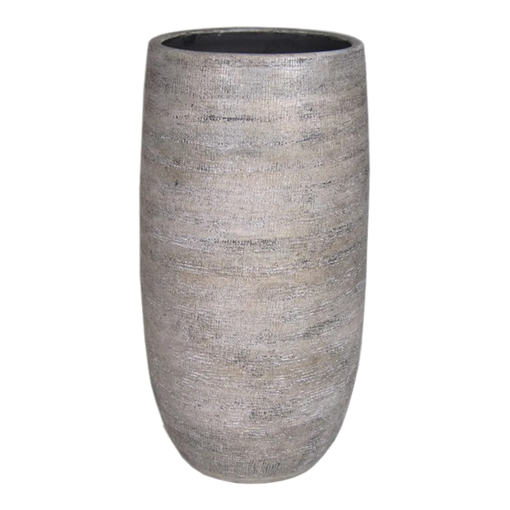 Bloempot Mira Hoog - D29 X H60cm - Wit 3 Bloempot Mira Hoog - D29 X H60cm - Wit