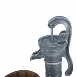 Waterornament Pomp Met Vaten - 74cm Hoog - Polystone -Pokon Winkel waterornament pomp met vaten 74cm hoog polystone 4